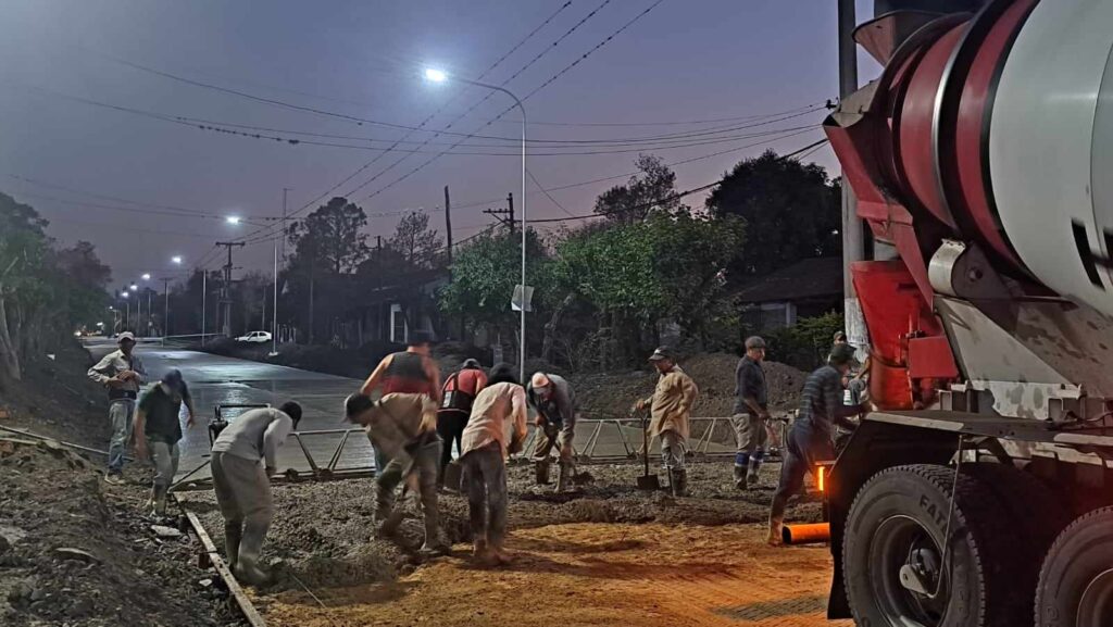 EN VILLA GUILLERMINA LAS OBRAS PUBLICAS NO PARAN